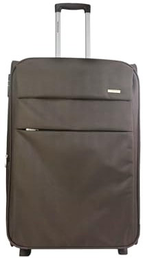 Cooleben NEWCOM Koffer Soft Shell 2 Räder (Braun, 28 Zoll)