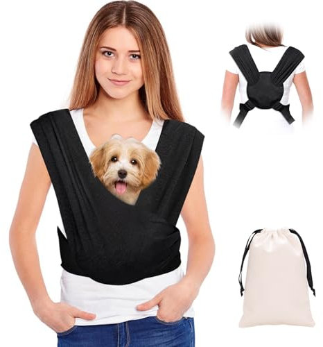 Hundetragetasche, Freihändige Hundetasche, Hundetragetuch Mit Verstellbarem Riemen, Tragetuch Hund Bis 9kg, Hundetasche, Tragetuch Hund Haustier Für Hunde, Katzen, Aktivitäten Im Freien