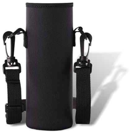 MIRKUZI Porte-bouteille d'eau 1 pièce, sac pour bouteille d'eau, housse universelle pour sac pour bouteille d'eau potable, protecteur de sac pour bouteille d'eau en néoprène avec sangles réglables