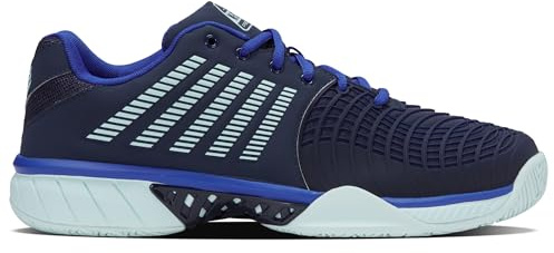 K-Swiss Express Light 3 Tenis de pádel para Hombre, Academia Naval/Castillo de Hielo/Azul Deslumbrante, Talla 10 de Reino Unido