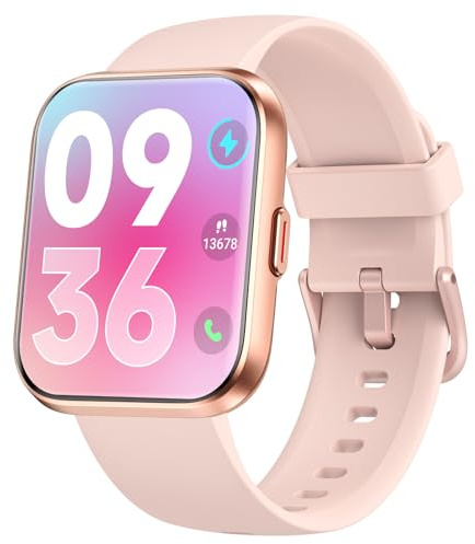 Smartwatch Herren Damen, 1,8 AMOLED-Display Smart Watch mit Telefonfunktion Alexa, Fitnessuhr mit Herzfrequenz Schlaf SpO2 Schrittzähler 110 Sportmodi IP68 Wasserdichte, Sportuhr für iOS Android