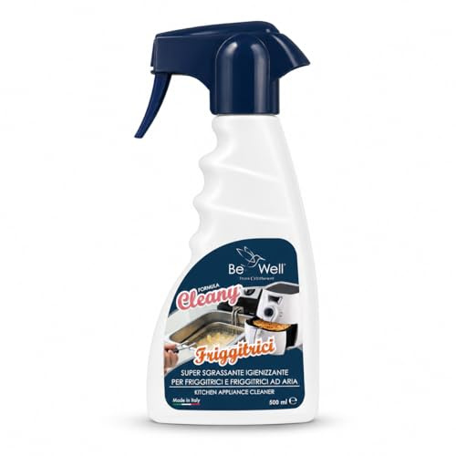 CLEANY Nettoyant Professionnel en Spray pour Friteuse et Friteuse à Air, Super Dégraissant et Désinfectant, 500 ml, Fabriqué en Italie