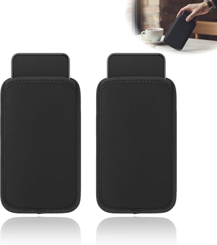 2PCS Phone Bag, Universal Neoprene Shockproof Pouch Sleeve Case for S23 Ultra, Note20 Ultra, S20 Ultra, Note10 Lite, A53 5G, 15 14 13 12 Pro Max, Soft Lightweight Waterproof Protection Bag