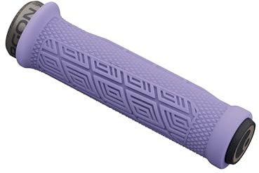 Ergon GDH Downhill Ergonomic Bicycle Grips with GravityControl Rubber, Lunar Lilac