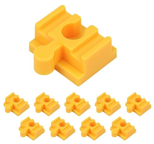 Set di binari ferroviari in legno – Kit di connettori ferroviari 10 pezzi, estensioni per binari in legno naturale liscio, componenti per gioco di costruzione di apprendimento | Giocattolo di