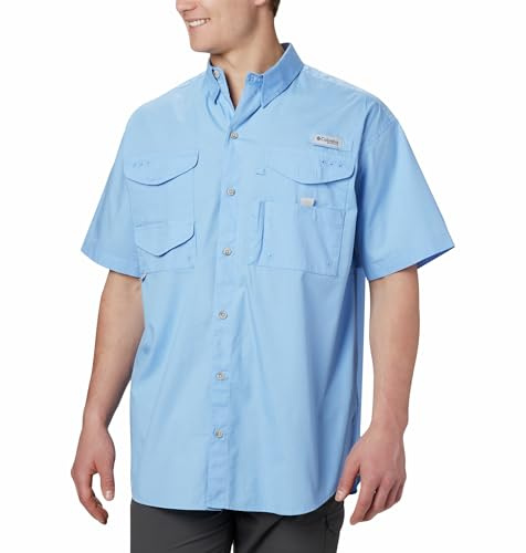 Columbia Bonehead - Camisa de Trabajo de Manga Corta para Hombre, cómoda y Transpirable, Gorra Blanca, Talla M, Gorra Blanca, Talla M