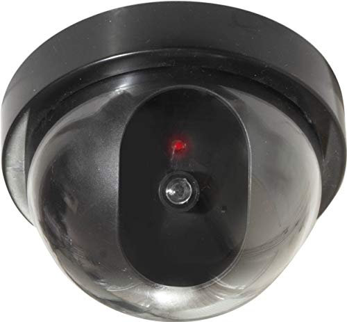 ShaniTech Pack of 2 Dummy Dome CCTV Security Camera with Flashing LED Indoor Outdoor Fake