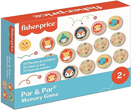 Cayro - Coppia e Coppia - Gioco di Memoria - 20 Pezzi in Legno - Gioco da Tavolo per Bambini - Gioco Educativo 2 Anni - Sviluppo della Memoria e del Ragionamento - Sostenibile ed Ecologico
