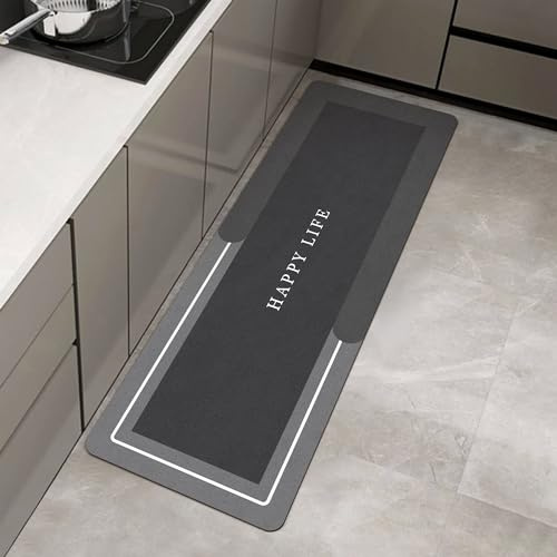 LXWINNER Alfombras de baño Antideslizantes,Súper Absorbente Alfombras Ducha,Alfombrilla de Microfibra Antideslizante,Alfombrilla de Baño Absorbente Antideslizante Lavable (50X150CM, CF33)
