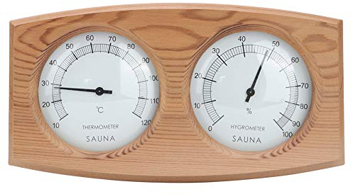 Xcello 2 In1 Holz Thermo Hygrometer Thermometer Hygrometer Sauna Zimmer Dampfbad Zubehör Zedernholz