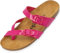 Palado Pantoletten Damen Cres Lack – bequeme Sandalen Made in Spain - Hausschuhe mit dampfendem Kork-Fußbett - modische Sommerschuhe Pink UK9 - EU42