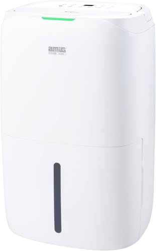 Amig – Deshumidificador MIST - Capacidad 25L/día - Depósito extraíble 5,5L - Control de Humedad y Temporizador - 36 x 28 x 56 cm - 370W - Cobertura 170m3/h - Silencioso 46 dB - Secado de Ropa