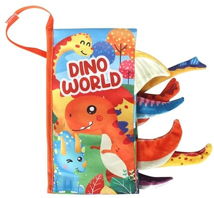 raigya Knisterbuch Stoffbuch für Neugeborene ab 0 Monate, Baby Buch mit greifbaren Elementen, Schmetterling mit Spiegel, Babygeschenk