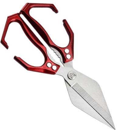 Lpoppcx Tijeras para aves de corral | Tijeras de carne de acero inoxidable para cortar | Tijeras de cocina para cortar pollo desmontaje procesamiento de aves de corral hogar