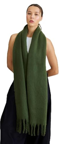 Kelp Women Winter Scarf - Warm Cozy Neck Warmer for Women - 100% Recycled Polyester - Ladies Scarves for Cold Weather & Blanket