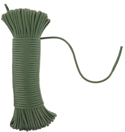 Toddmomy Cuerda Trenzada Multiusos para Camping 31 M Color Verde Militar Cuerda Resistente de Paracord para Senderismo y Montaje de Tiendas para Actividades al Aire Libre
