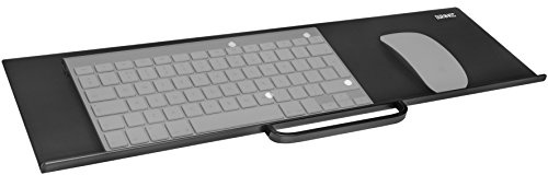 Duronic DM0K1 Support Clavier et Souris Accessoire pour Bras d’écran Surface Ergonomique de 60 x 18 cm Facile à Monter et Ajustable Compatibilité Universelle avec Bras d’écran