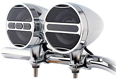 GMtes 12V Motociclo Mp3 Bluetooth Audio all Metal Car Manubrio Audio Auto elettrica Impermeabile Horn Plug-in Radio Box