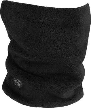 GOT Sports Polar Fleece Neck Warmer - Double-Layer Winter Ski Face Mask - Neck Gaiter Scarf for Skiing, Snowboarding, Running (Black)