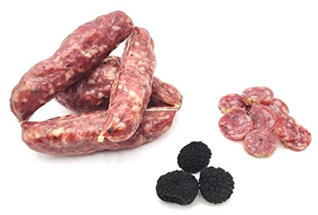 Salsiccette Salamini Stagionate al Tartufo Umbre confezione Pz.6 S/V - Salsiccia Norcineria Umbra - Gluten Free - Il Salumiere 1978