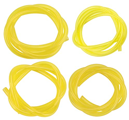 Biuhpa Lot (4 Tailles différentes) Tuyaux d’Essence pour Commune à Petit Moteur à 2 Temps Souffleur Coupe-Bordure Tronçonneuse D.I. x D.E. 2mm x 3.6mm, 2.4mm x 4.8mm, 3mm x 5mm, 3mm x 6mm
