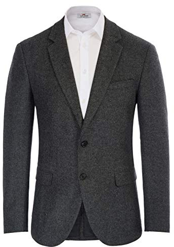 PJ PAUL JONES Sakko - Blazer da uomo, Regular Fit, British, 2 bottoni, moderno, per affari, grigio scuro, XXL