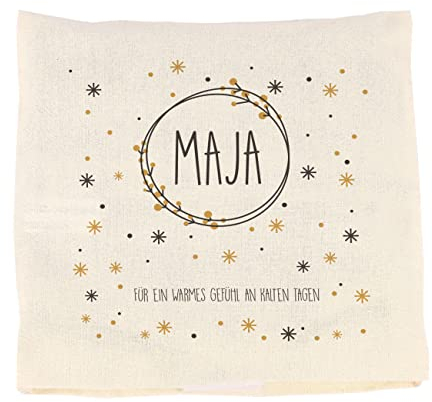 Herz & Heim® Kirschkernkissen mit Wunschname & -text | Für ein warmes Gefühl an kalten Tagen | Geschenkidee