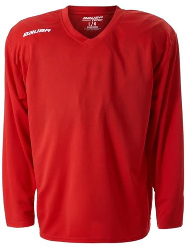 Bauer Hockey Flex Practice Jersey (Red, Senior X-Large)