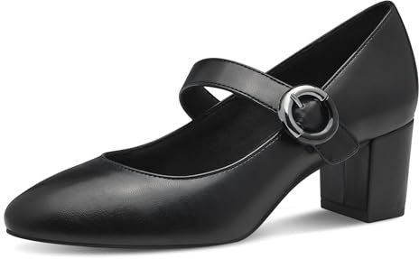 MARCO TOZZI Damen Pumps Spitz mit Schließe, Schwarz (Black), 39 EU