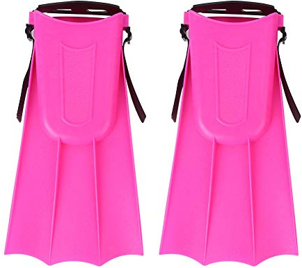 Diving Flippers, Tunable Swim Travel Size Short Snorkel Fins, Tool for Snorkeling Adult Kids Open Heel Swimming