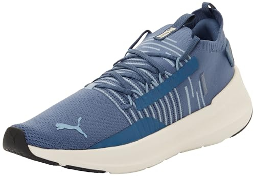 Puma Chaussures de Course Softride Symmetry Fuzion Ls - Unisexe, Dark Indigo Cool Blue Alpine Snow, 43 EU