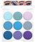 Palette di ombretti blu, in 9 colori, opachi brillanti, altamente pigmentati, con cipria liscia, impermeabile e resistente alle sbavature, trucco con occhi blu, per le vacanze e tutti i giorni