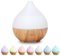 Flintronic Humidificador Ultrasónico y Difusor de Aromas, 100 ml Difusor de Aceites Esenciales, Apagado Automático Sin Agua y Temporizador, Luz de Noche para Bebés, 7 Colores LED