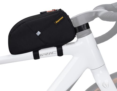 Kapsuen Bike Top Tube Bag - Waterproof Bicycle Bag, 1.5L Bike Frame Bag Cycling Accessories Bike Pouch for Mountain Road Bikes