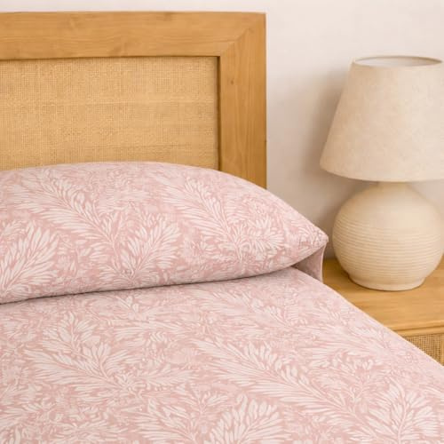TRAMAS+ Sabanas 150x190 / 200cm 100% algodón Suave, Juego de sábanas 4 Piezas, Sabana Bajera Ajustable, Encimera, 2 Fundas de Almohada 90x45cm, Certificado Oeko Tex - Cama 150, Geranio