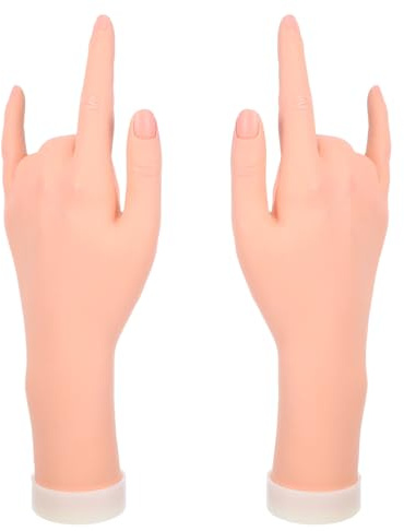 PRETYZOOM Manichino di Mano Femminile Finta Realistica in Resina Morbida e Flessibile, Modello Dettagliato per Esposizione Bracciali e Lezione di Arte