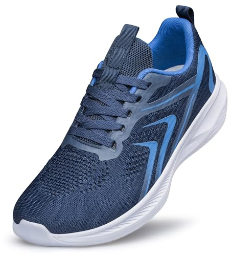 HOIYHEK Men's Wide Fit Running Trainers Wide Toe Box Lightweight Breathable Non-Slip Sneakers for Gym Walking Jogging and Fitness