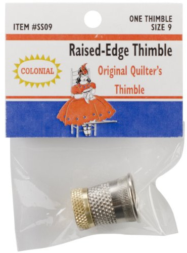 Colonial Raised-Edge Thimble, Size 9