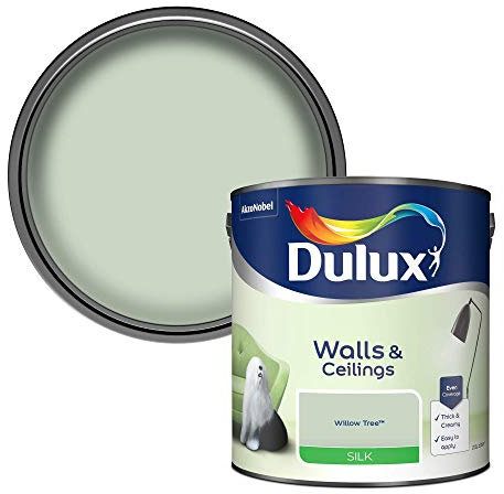 Dulux Silk Emulsion Paint For Walls And Ceilings - Willow Tree 2.5 Litres