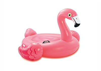 INTEX Pink Flamingo Inflatable Pool Float: Animal Pool Toy For Kids – 2 Heavy-Duty Handles – 88lb Weight Capacity – 70 x 53 – For Ages 3+