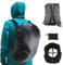 Frelaxy Wasserdichte Rucksack-Regenhülle für (15-90 l), 2019 Upgraded Triple Waterproofing, Anti-Rutsch Cross Buckle Strap, Ultralight Compact Tragbar, schwarz, XXL (For 65L-90L backpack)