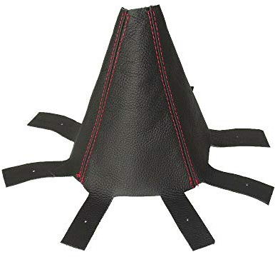 The Tuning-Shop Gear Gaiter Compatible with Honda CR-V Leather Red Stitching