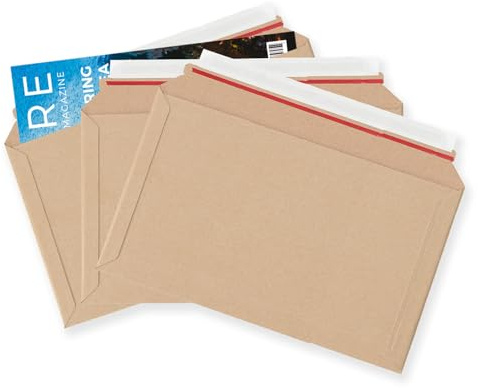 Kartongkuvert skala av och försegla stark kartong förpackning postpost frakt post stora bokstäver kuvert (334 x 234 mm), 10 kuvert