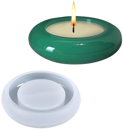 Gotyou 2 Piezas Moldes Silicona para Velas, DIY Velas Moldea, Candelabro Moldes de Silicona, para Portavelas, Decoración del Hogar