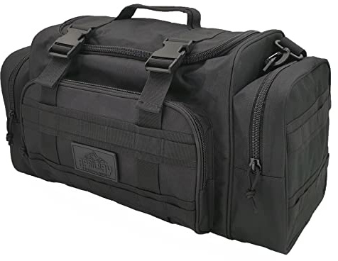 APRILBAY Duffle Bag Gymnastiktasche Reise- Wander- & Trekking-Sporttasche Jagd- & Angeltasche 43L Hochwertig & Langlebig (43L,Schwarz)