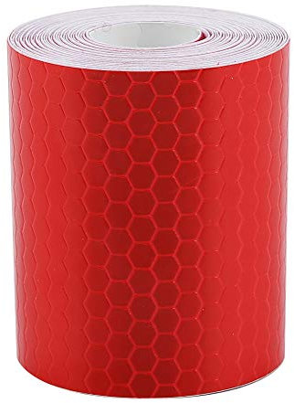 plplaaoo 5cmx Sécurité Adhésif Réflexion Rouleau de Bande Autocollant pour Les vélos Voitures (Rouge)
