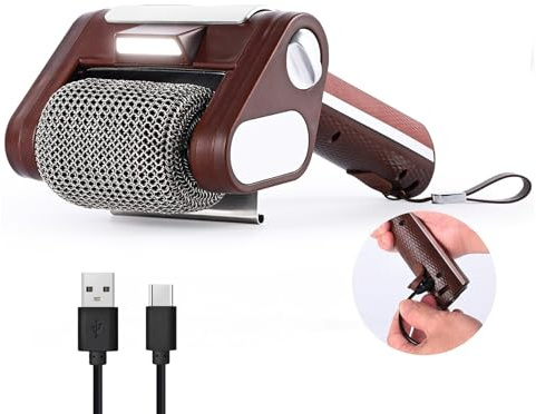 Pulitore elettrico per barbecue, 4000 mAh, spazzola elettrica ricaricabile, senza spazzole con rullo rotante da 350 giri/min, spazzola per barbecue in acciaio inox 304, senza setole per griglia