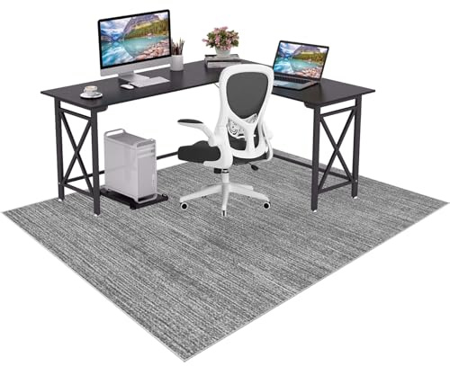 Antideslizante Alfombras para Silla de Gaming Oficina 60 x 90 cm Alfombra Escritorio Suelo Alfombras Sillas Ruedas Protectora para Suelos Duros Protectors Suelo Silla Ruedas Silla de Ordenador