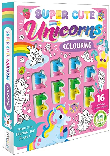 Super Cute Unicorns Colouring (Book and Crayon Set)