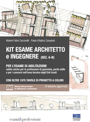 Kit Esame Architetto e Ingegnere (sez. A-B) per l'esame di abilitazione